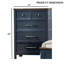 Commode en bois de style campagnard avec tiroirs-614745556