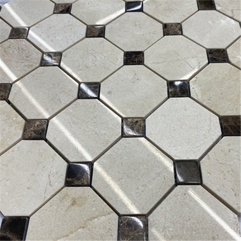 12" x 12" Marble Mosaic Sheet Subway Wall & Floor Tile