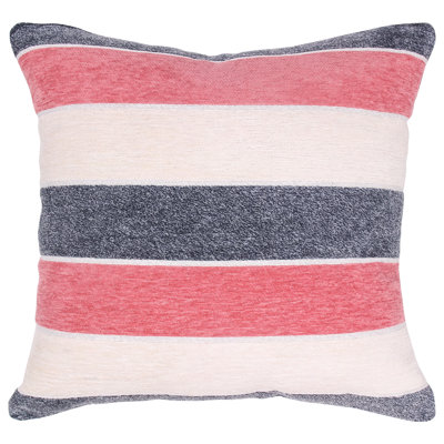  Decorative Deluxe Chenille Striped Design Throw Pillow Cover