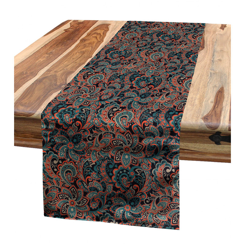 Persian Table Runner, 16'' D x 120'' L