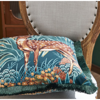 Tassels Velvet Reversible Pillow Cover