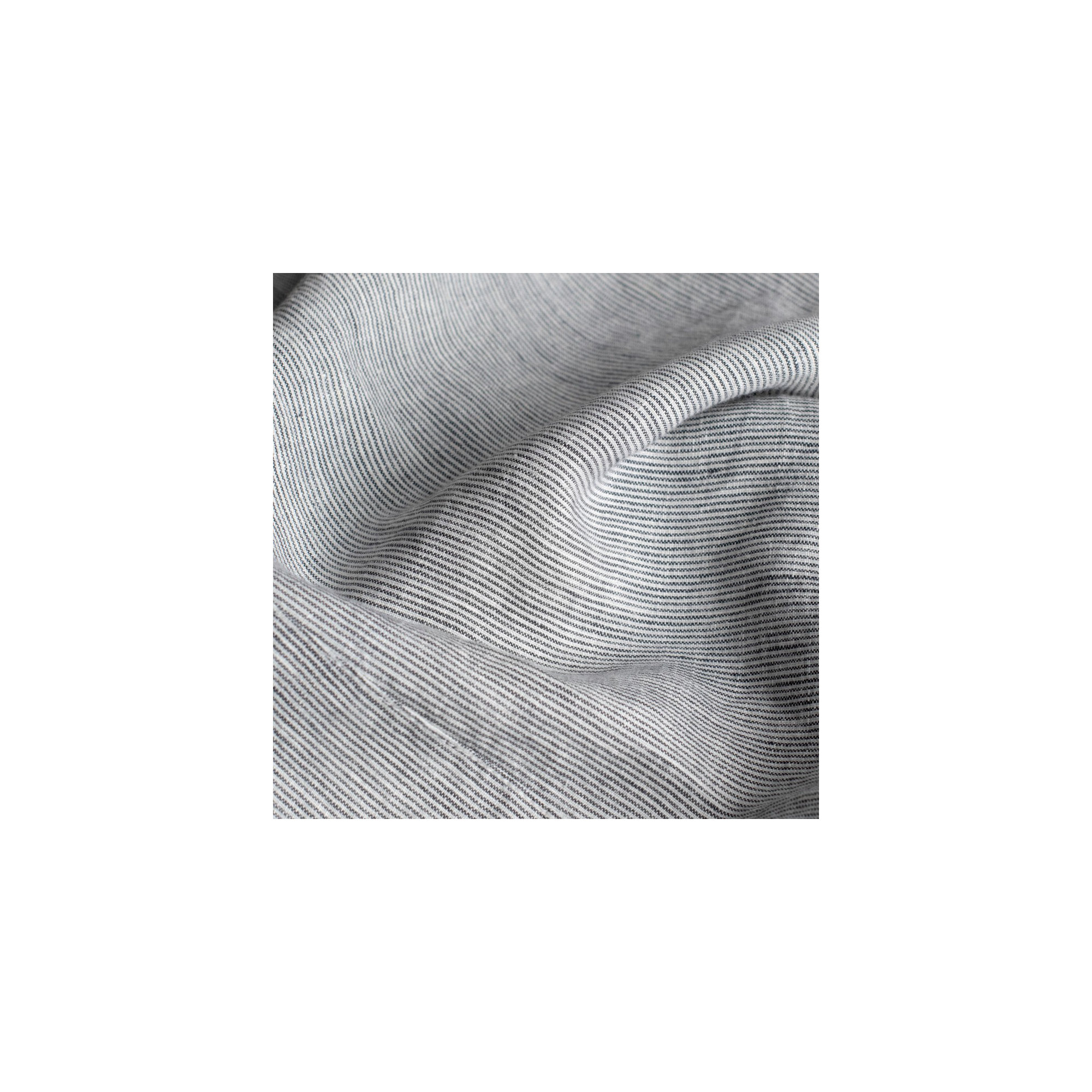 26" X 26" French Linen Euro Pillow, Shadow Pinstripe