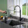 CASAINC 1.8 GPM Single-Handle Spring Pull-Down Kitchen Faucet Single Hole Faucet