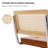 Marlow 19.1'' H Mid-Century Modern Tufted Leather Cantilever Dining Chair with Chrome Frame and Cane Rattan Back-1838494370-1849620788