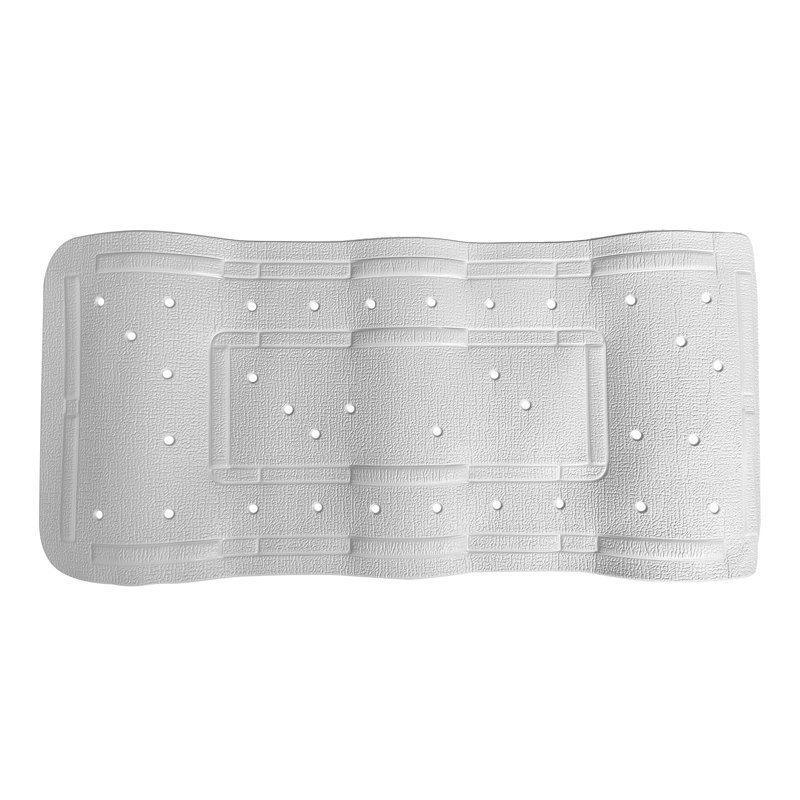 Non-Slip Bath Mat, Single - 80cm L x 36cm W, Grey