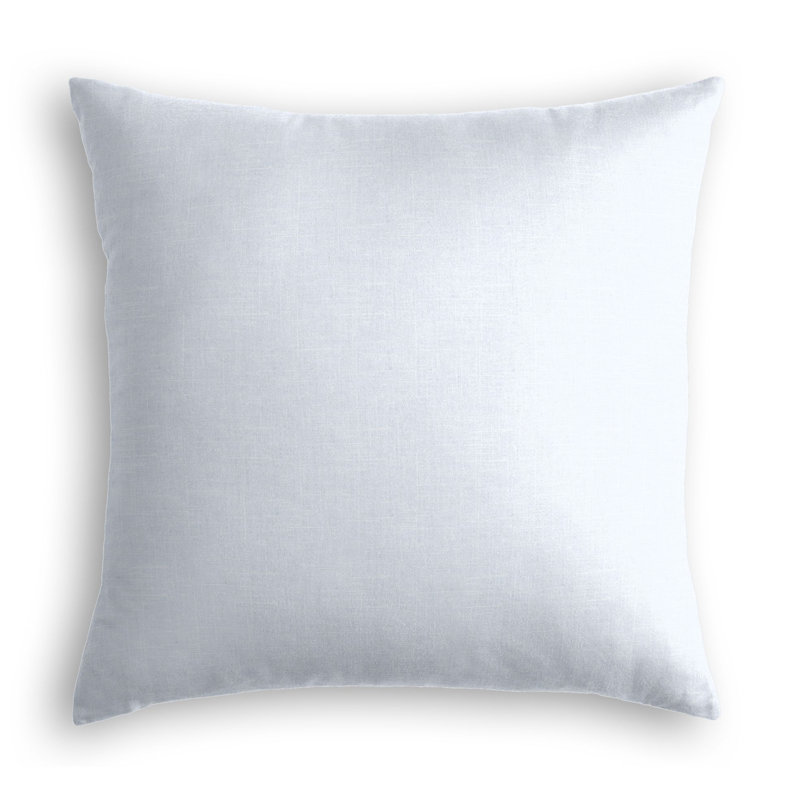 Linen Reversible Pillow Cover, Pastel Blue, Down, 22" x 22"