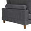 Canapé modulaire à large assise en velours côtelé-130623800