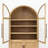 Howardville Arched China Cabinet with Enclosed Base Storage-126539085