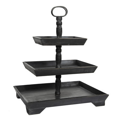 Wood Tiered Stand