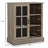 Wine Bar Cabinet with Storage and Display Features