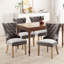 Fechi 19.75'' H Tufted Upholstered Oak Side Chair-1328557520