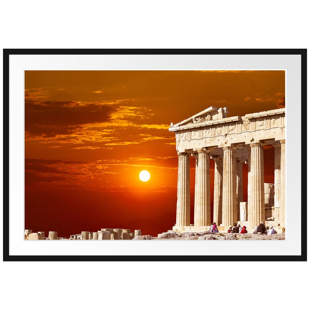 Tempel der Athene Gerahmter Fotodruck Poster