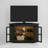 Glass And Oak Wood Corner Tv Stand-50614907