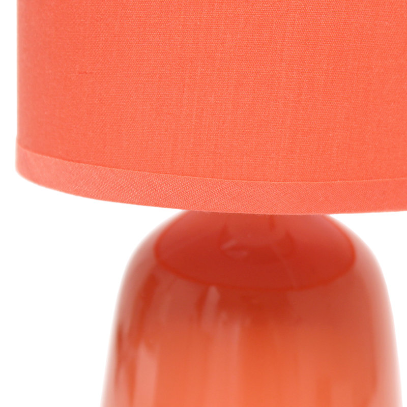 Astolfo Ceramic Table Lamp, Orange