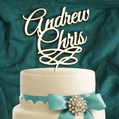 Wood Cake Topper