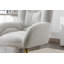 Chaise de bureau pivotante en tissu Teddy