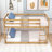 Hinote Wood Twin Over Twin Bunk Bed With Spacious Storage And Enhanced Safety Features-467423289