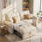 77'' Wide Convertible Sofa with Adjustable Back-1538329134