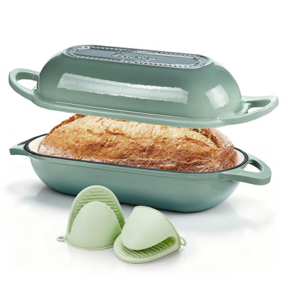 Four à pain hollandais ovale pour cuisson au four vert