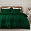 DUVET FRILL Microfiber Solid Colour Duvet Cover with Pillowcases-123123634-123123635