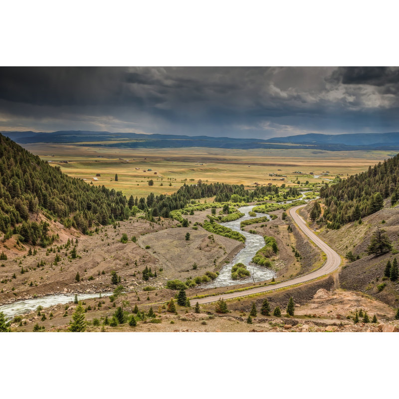 Madison River - photographie sur toile tendue, H 8 po x l 12 po