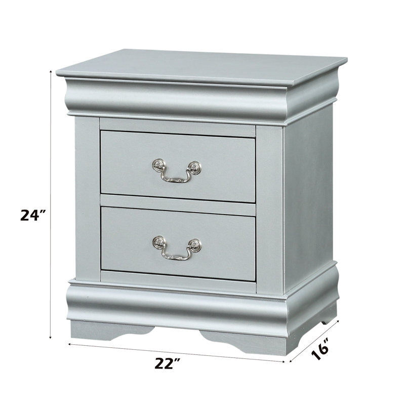 Table de chevet Platinum Finish