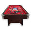 Table de billard professionnelle 8 pi VINTAGE ROUGE avec bancs de rangement, retour de balle et accessoires complets-61899844