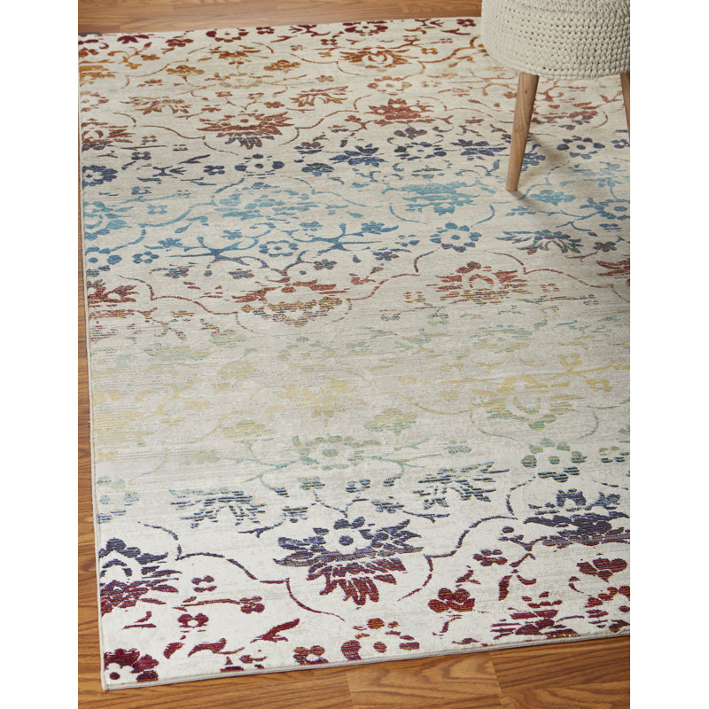 Apiffany Floral Indoor Rug, Rectangle 4' x 6'