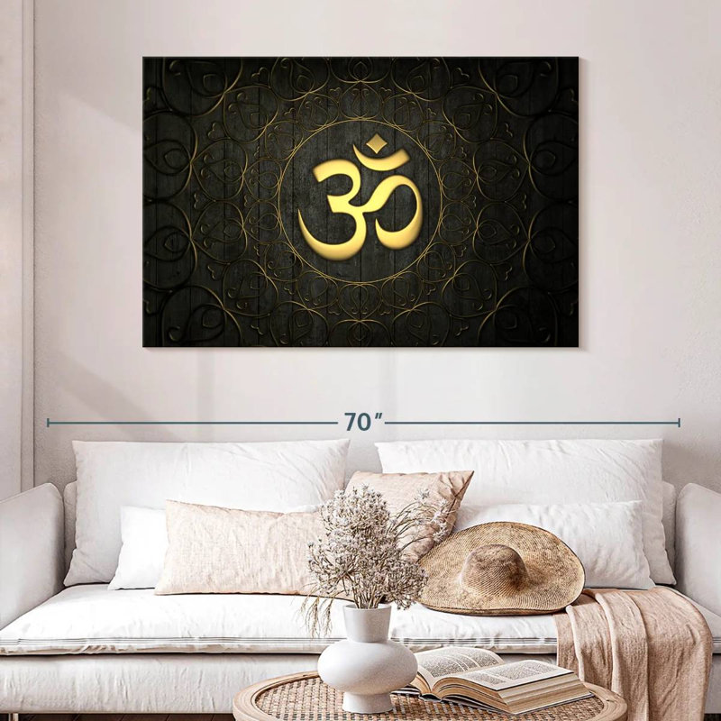  «Golden Om Symbole, H 32 po x l 48 po