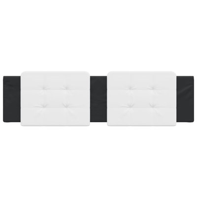 vidaXL Headboard Cushion White and Black