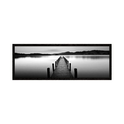 Lake Pier II - Wrapped Canvas Panoramic Print