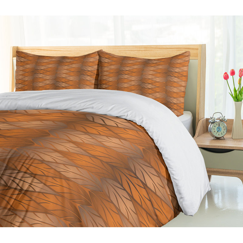 Traditional Polyester Geometric Shapes Duvet Cover, King