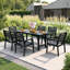 7-Piece HDPE Dining Set — Six Seats, Zero Maintenance & Umbrella-Ready for Your Crowded Retreat-1286929392