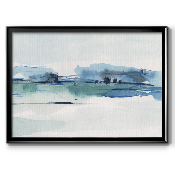 Wrought Studio Ultramarine Vista II-Framed Gallery Wrapped Canvas | Wayfair