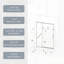 48 in. W x 74 in. H Framed Shower Door