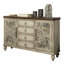 Buffet 4 tiroirs Funchess en blanc antique
