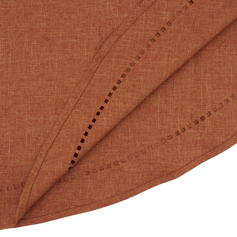 Nappe ronde au point ajourée 60 po, Rouille