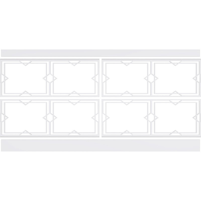 Ensemble de lambris en PVC Fleming, H 44 po x l 94,5 po x P 0,625 po