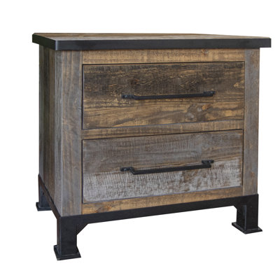 Table de chevet 2 tiroirs Kornelja