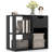 1 Pcs 3-cube Bookcase Organizer With 2-tier Wooden Storage Shelf & Pull-out Drawer