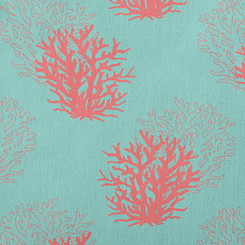 Coussin lombaire intérieur / extérieur Coral, Pistache / rouge
