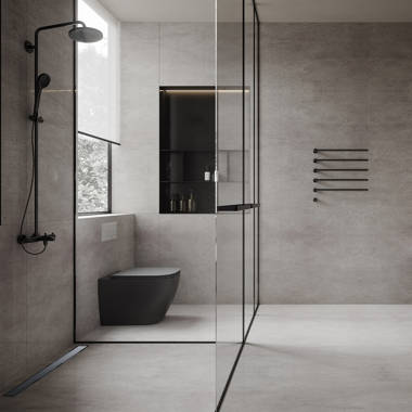 LUXE Linear Drains 3.19'' W Linear Grid Shower Drain