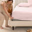 Drap-housse en percale de coton biologique à densité de tissage 300 fils-70040825-110687274