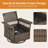 Joachin Swivel Wicker Outdoor Lounge Chair with Ottoman-556075198