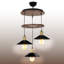 Luminaire suspendu 3 lumières 2 niveaux-785191459