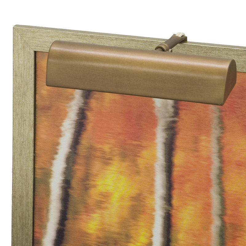 Applique pour tableau traditionnelle 1 lumière, Laiton délavé