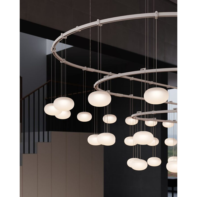 Suspenders® 60 - Light LED Chandelier, Satin Black