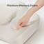 Coussin de siège en mousse viscoélastique avec coussin de soutien lombaire