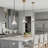 Raindrop Shape Thick Glass Modern Pendant