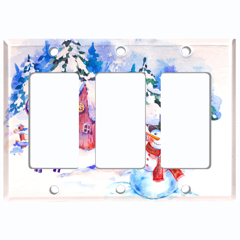 Plaque murale à bascule Snow Man